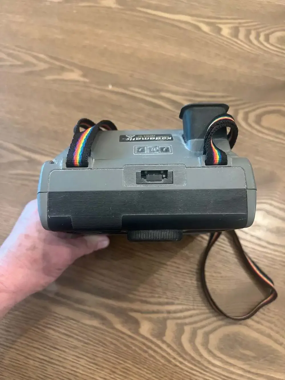 Vintage Kodak Champ Kodamatic Instant Camera with Rainbow Strap